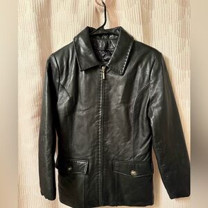 Women’s Black Leather Jacket